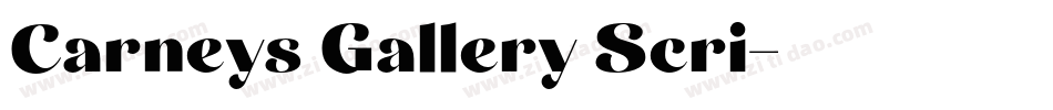 Carneys Gallery Scri字体转换